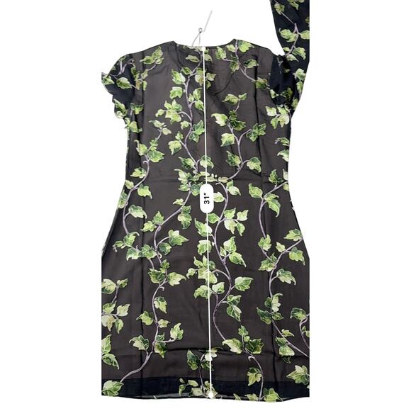 Rumored + Revolve Sterling Mini Dress SMALL Ivy Floral Black Sexy Date Night - Picture 9 of 11
